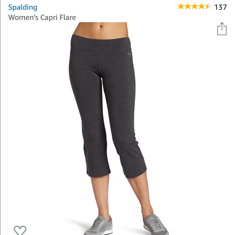 Spalding Capri Flare Yoga Pants 🧘🏻‍♀️